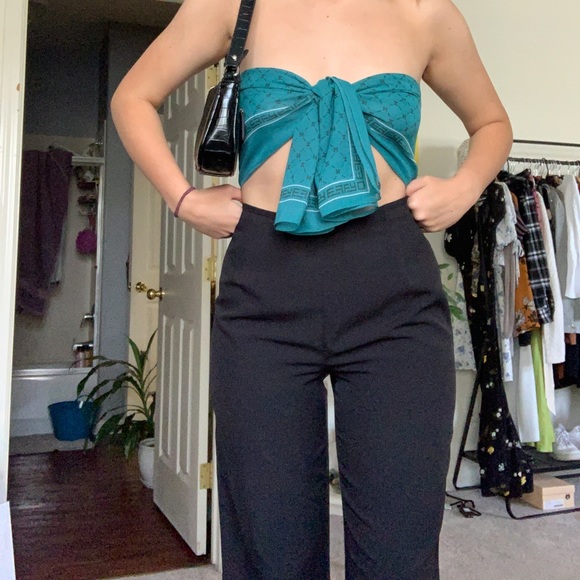 Vintage Pants - Vintage high waisted black pants